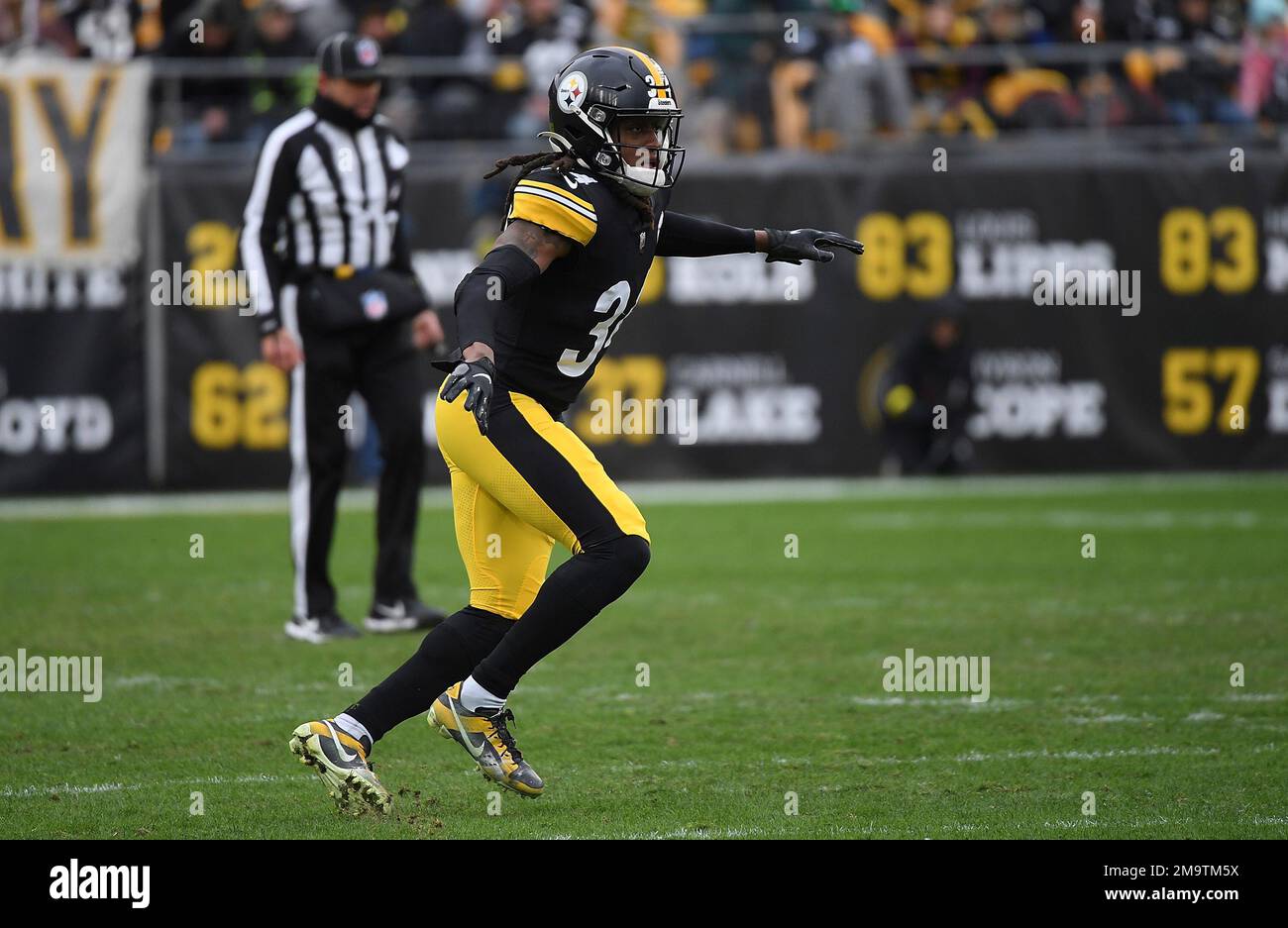 Pittsburgh Steelers safety Terrell Edmunds (34) in action during an NFL