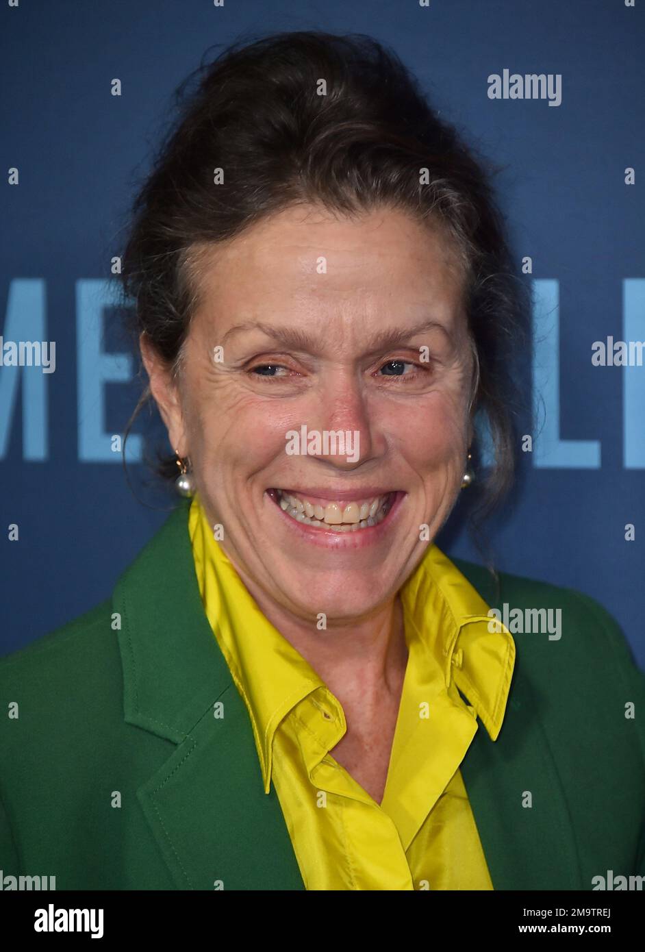 Frances McDormand arrives at the Los Angeles premiere of 