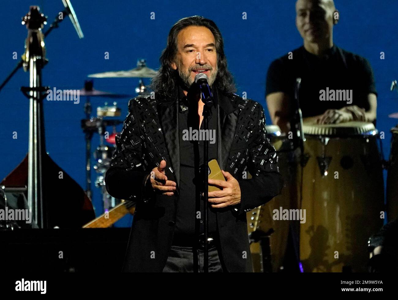 Marco Antonio Solis accepts the Latin Recording Academy Person of the