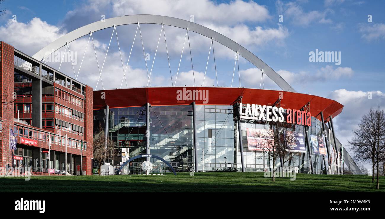 Cologne, Germany - January 18, 2023: Lanxess Arena event hall in cologne Stock Photo