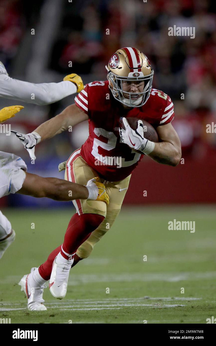 San Francisco 49ers running back Christian McCaffrey (23) runs during