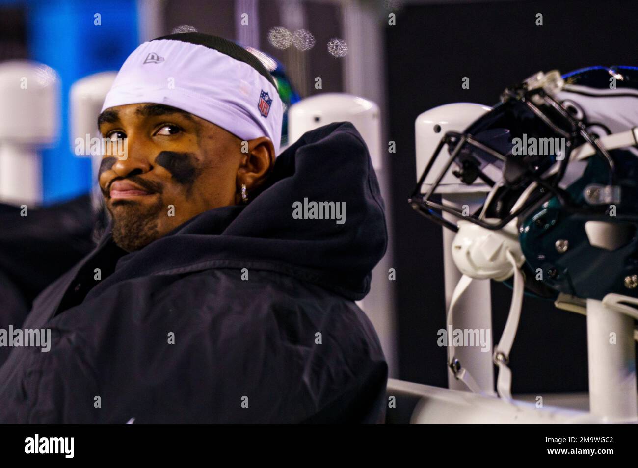 Philadelphia Eagles Quarterbacks Jalen Hurts (1) Looks On From The ...