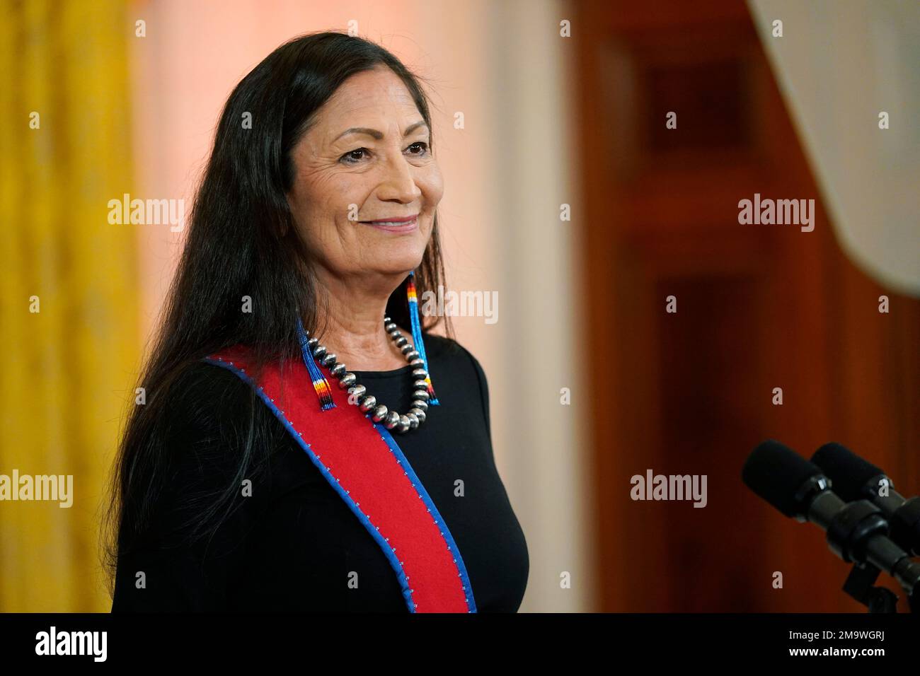 Interior Secretary Deb Haaland Speaks At A Reception In The East Room Of The White House In 2225