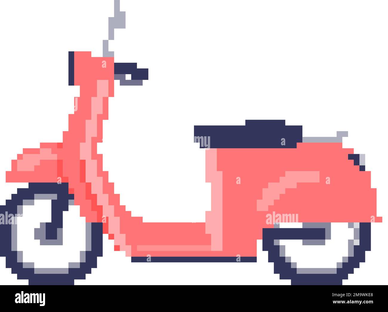 Scooter.Vector illustration that is easy to edit. Stock Vector