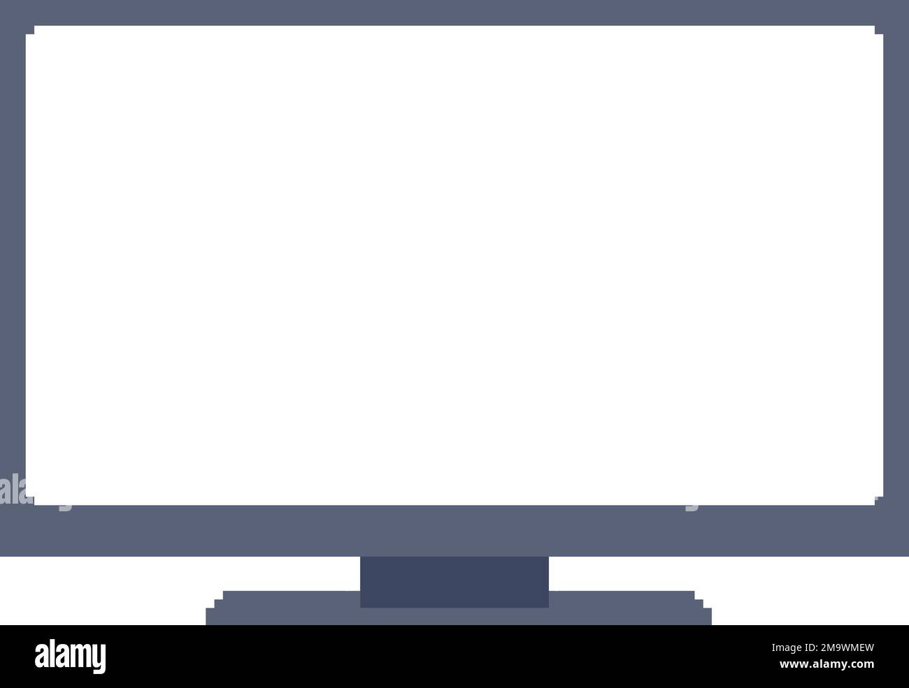 TV screen. Blank.Vector illustration that is easy to edit Stock Vector