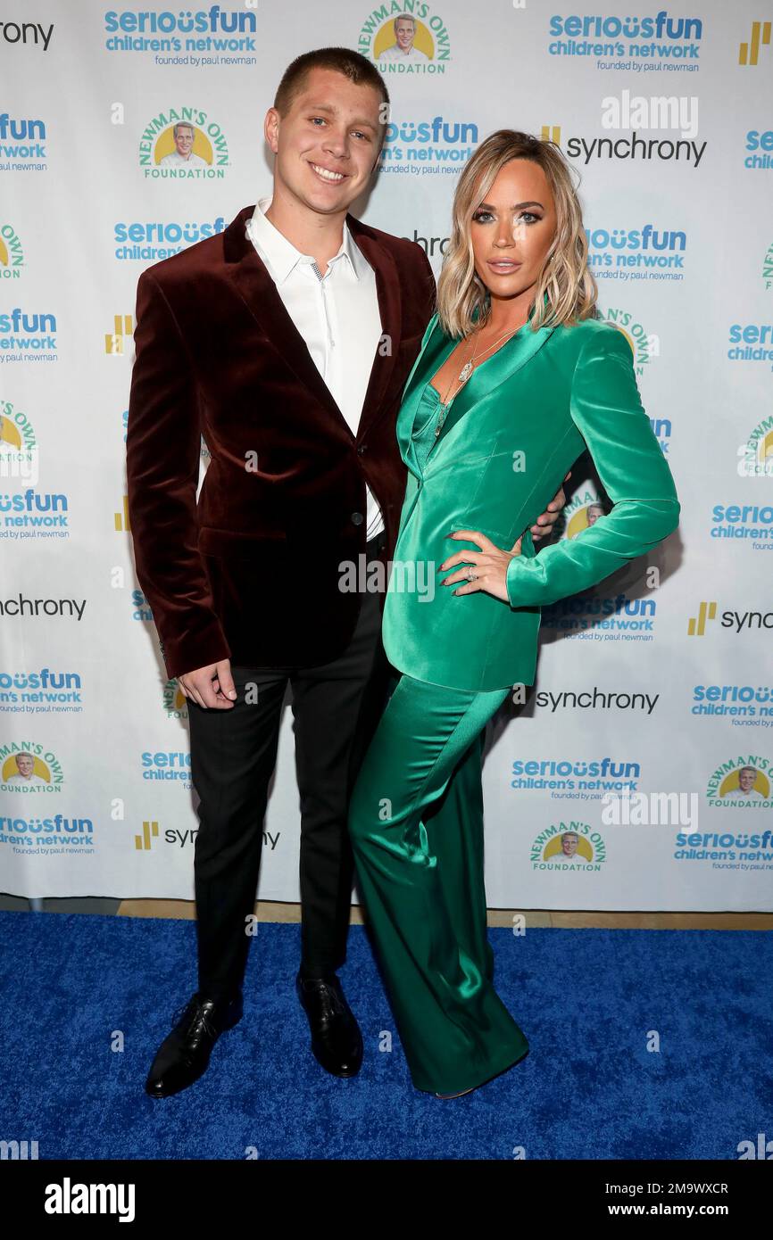 Hud Mellencamp, left, and television personality Teddi Mellencamp