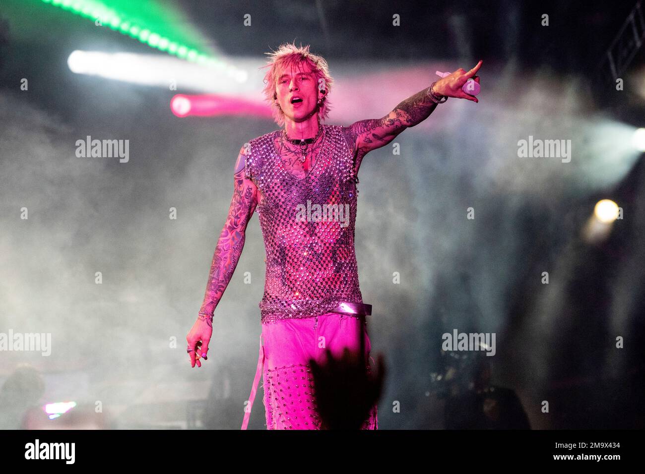 FILE Actormusician Machine Gun Kelly, born Colson Baker, performs at