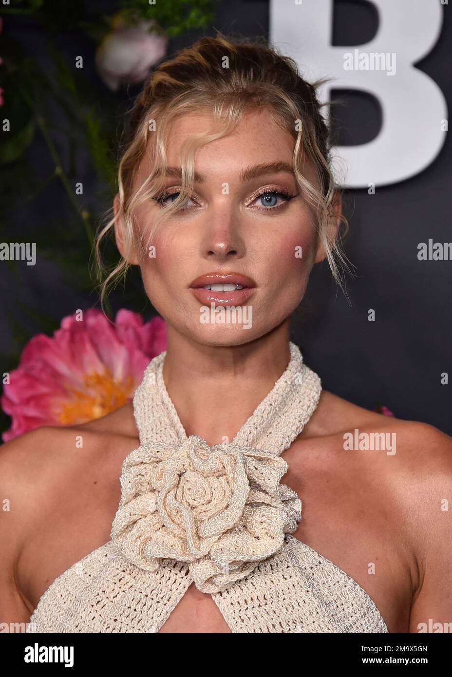 Elsa Hosk arrives at the 2022 Baby2Baby Gala on Saturday, Nov. 12, 2022