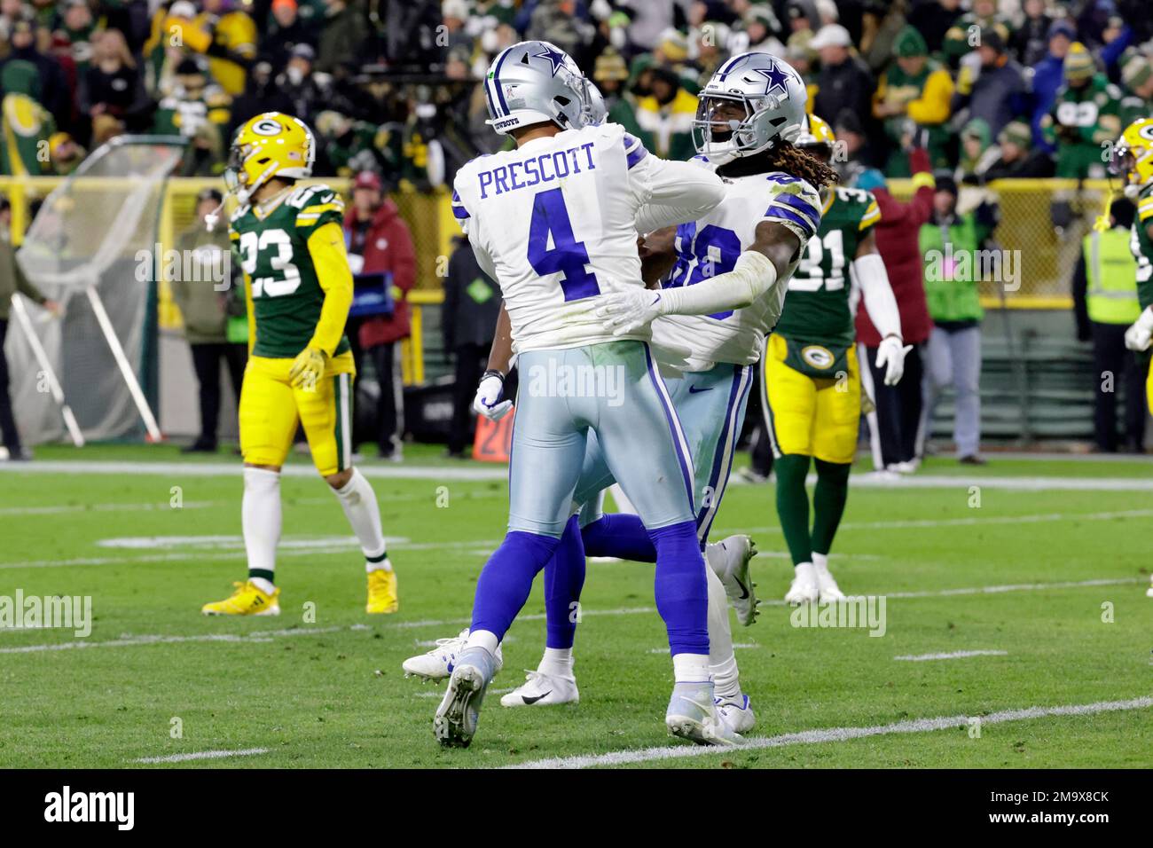 Dallas Cowboys wide receiver CeeDee Lamb (88)scores a touchdown against the  Green Bay Packers during an NFL football game Sunday, Nov. 13, 2022, in  Green Bay, Wis. (AP Photo/Jeffrey Phelps Stock Photo 