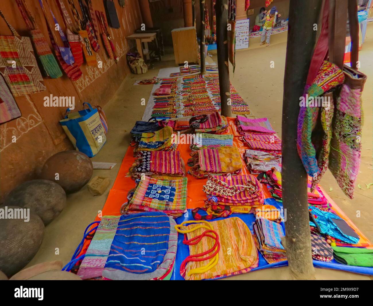 Bolpur, West Bengal, India27112019. small local fair with