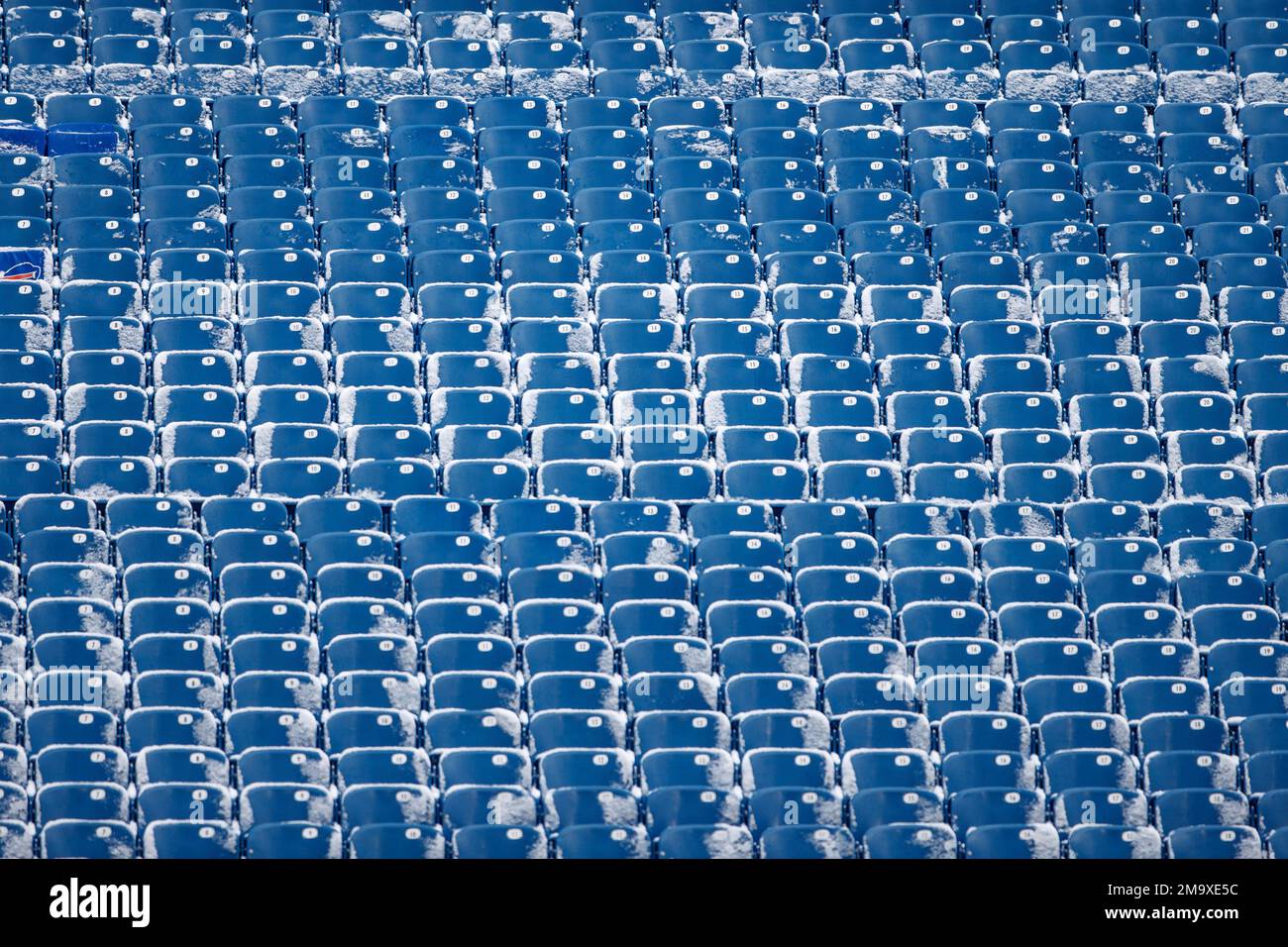 Snow Covered Seats Are Shown At Highmark Stadium Before An NFL Wild snow-covered-seats-are-shown-at-highmark-stadium-before-an-nfl-wild