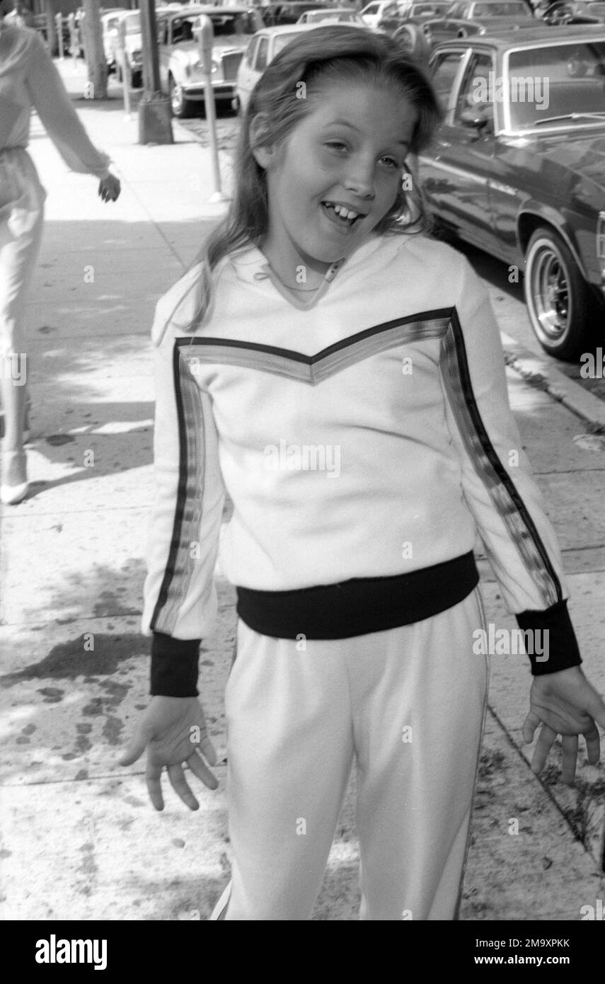 Lisa Marie Presley in 1977 Credit: Ralph Dominguez/MediaPunch Stock ...