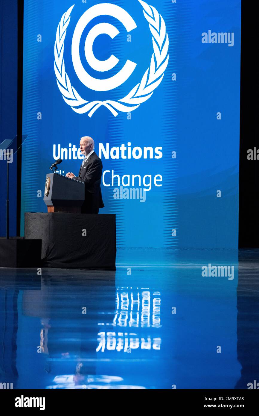 President Joe Biden speaks at the COP27 U.N. Climate Summit, Friday ...