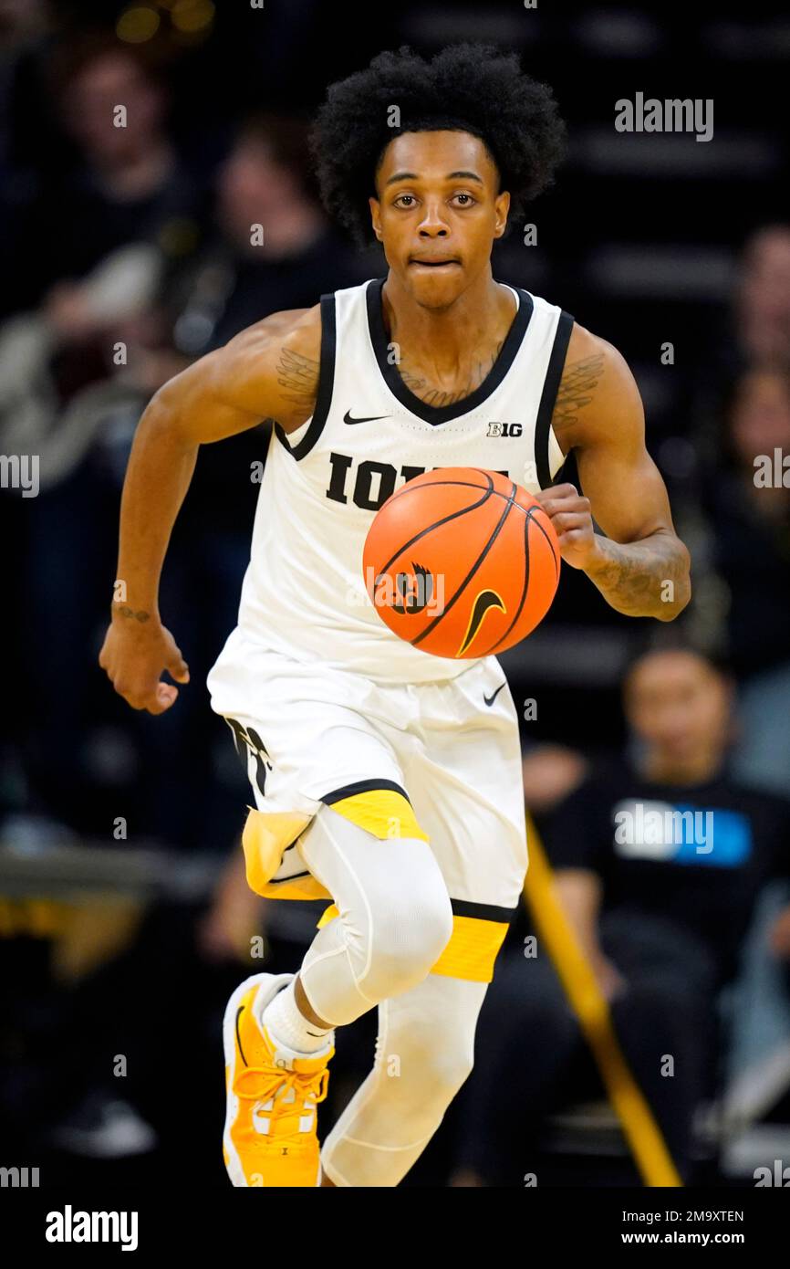 Iowa Guard Dasonte Bowen Drives Up Court During The Second Half Of An ...