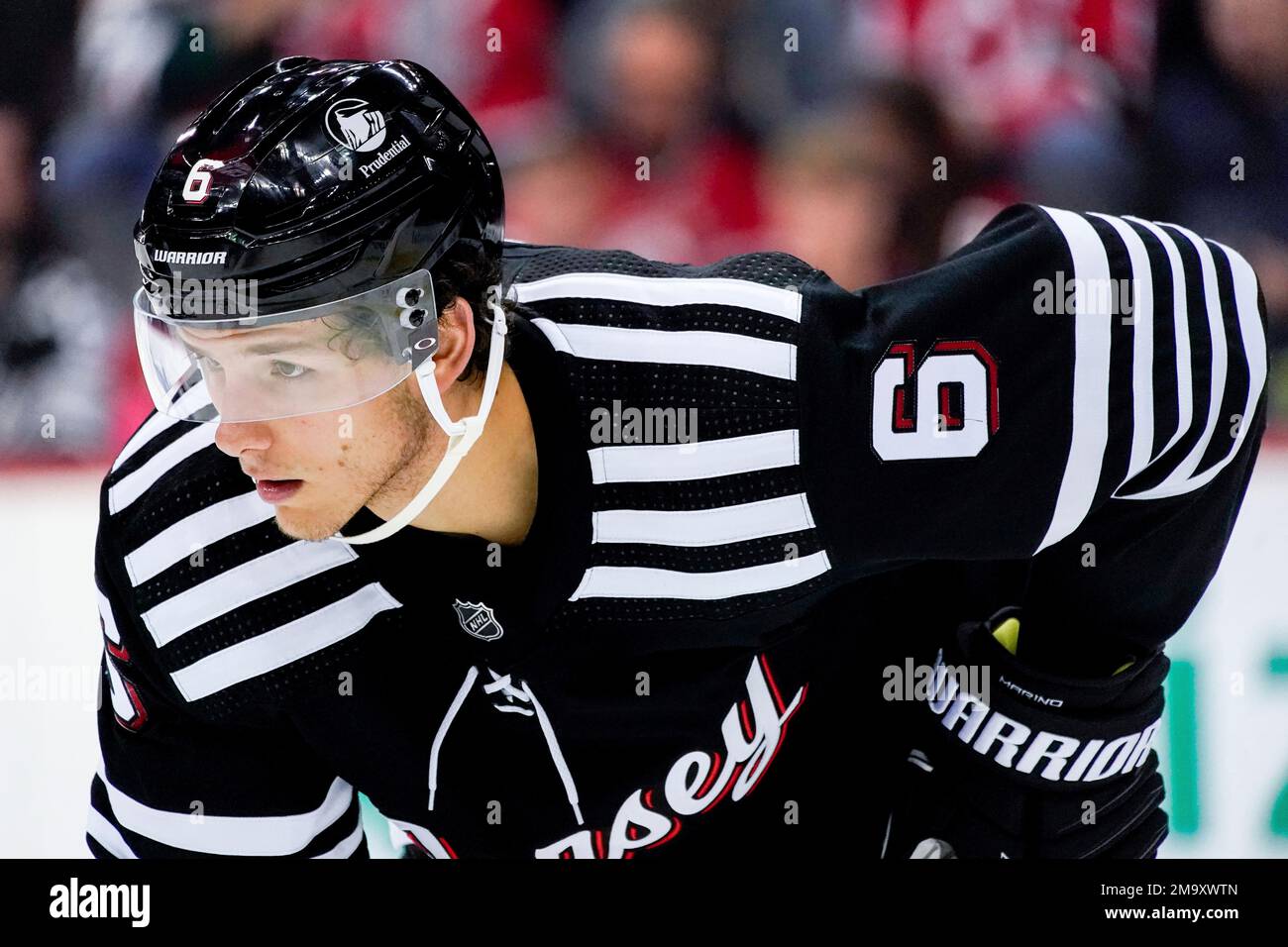 New Jersey Devils' John Marino (6) during the third period of an