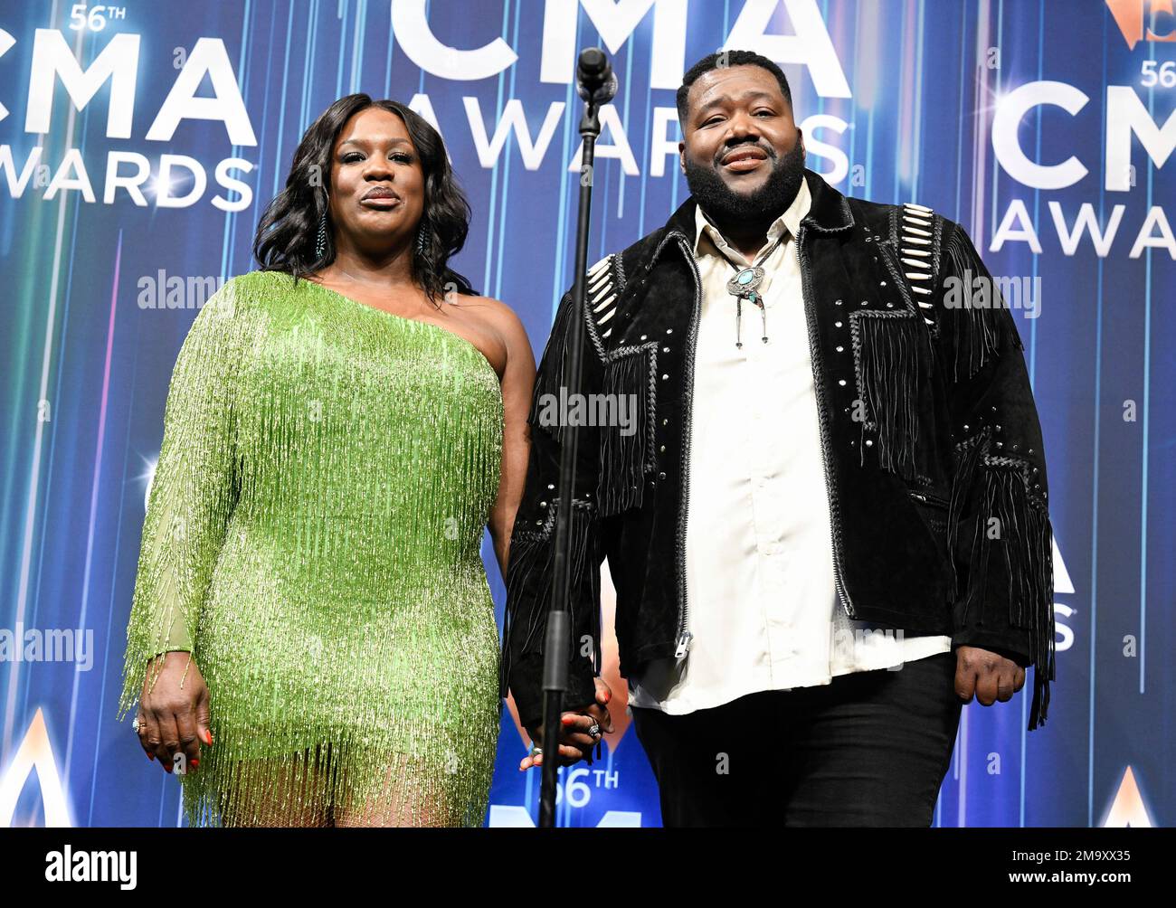 Tanya Trotter, left, and Michael Trotter Jr. of The War