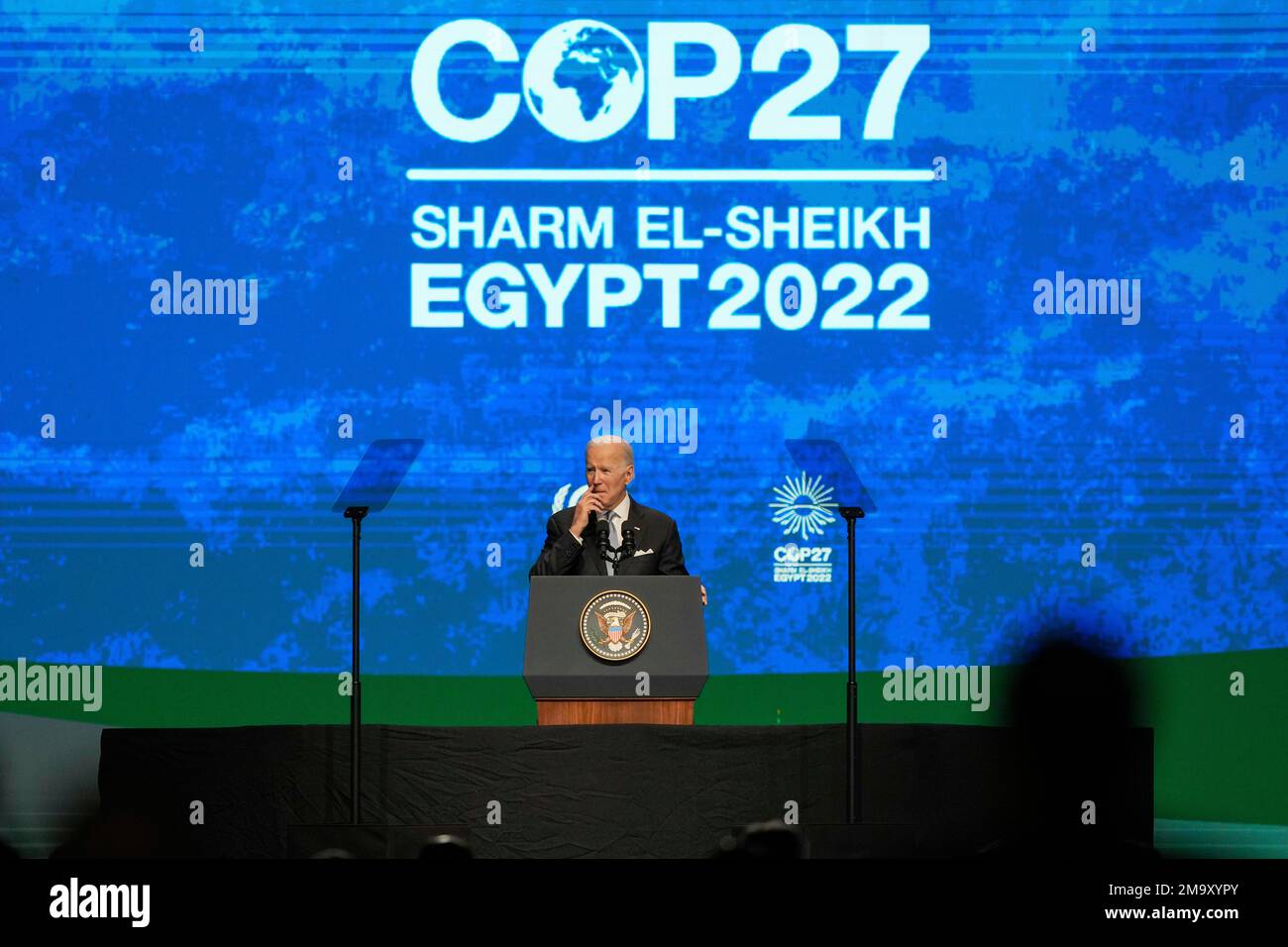 President Joe Biden speaks at the COP27 U.N. Climate Summit, Friday ...