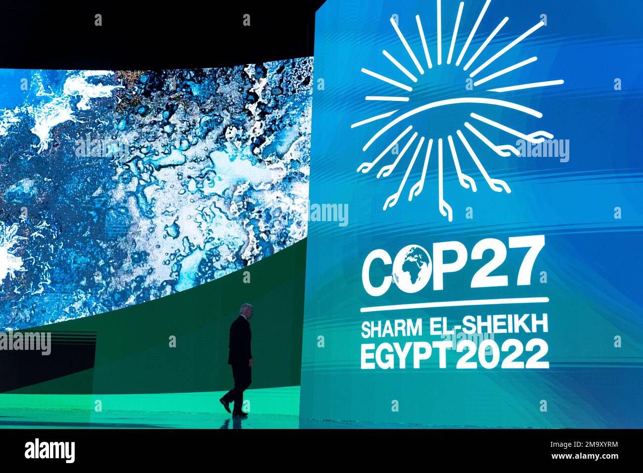 President Joe Biden departs after speaking at the COP27 U.N. Climate ...