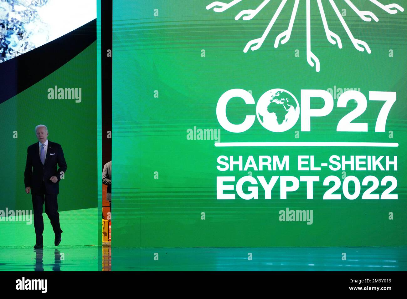 President Joe Biden arrives to speak at the COP27 U.N. Climate Summit ...