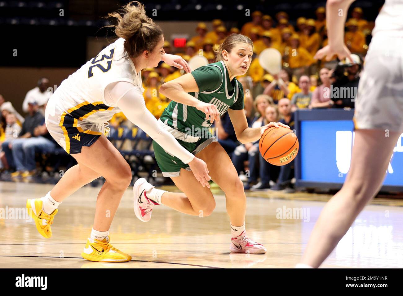 USC Upstate's Isabella Geraci #23 in action against West Virginia