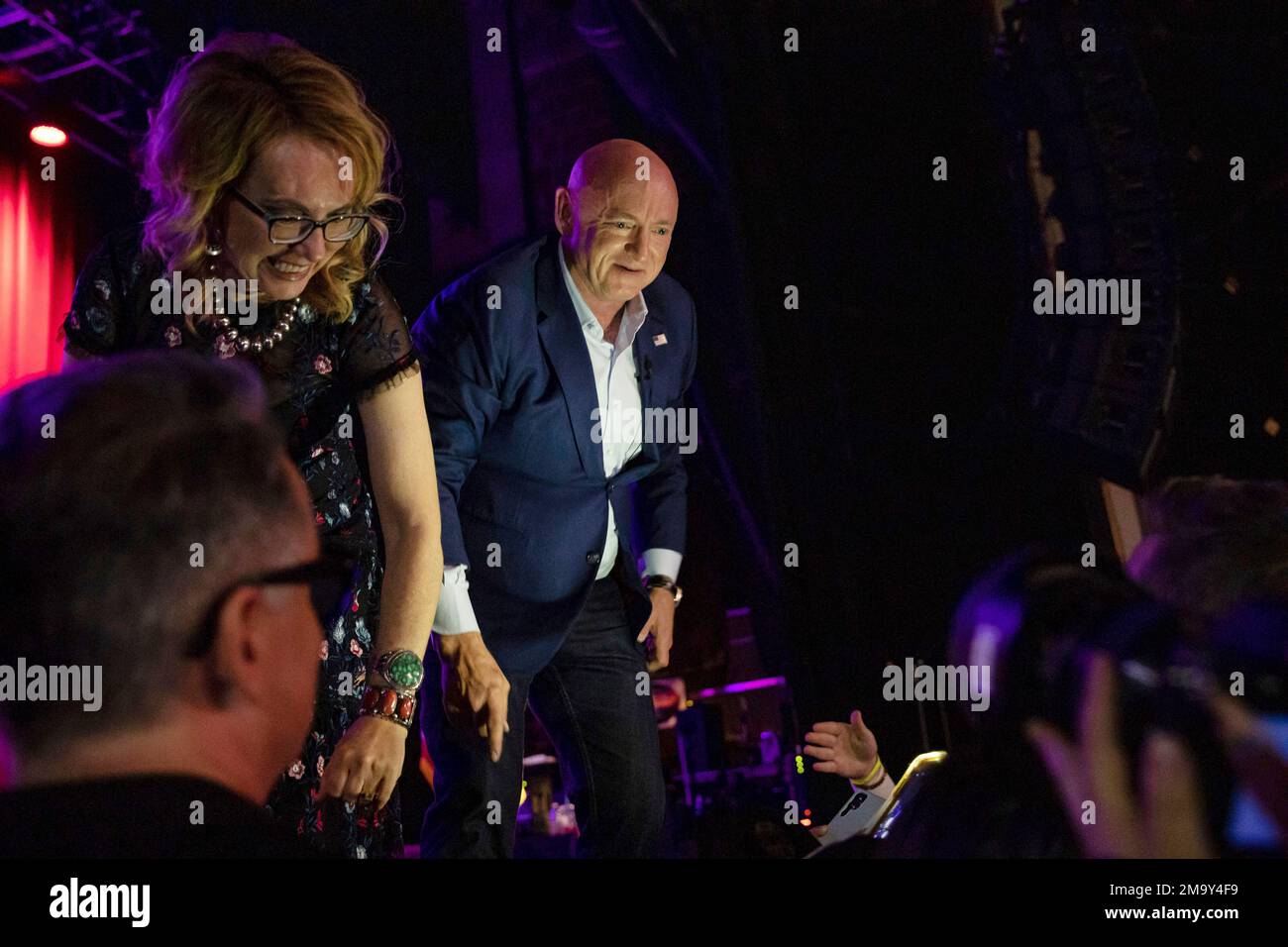 Sen. Mark Kelly, D-Ariz., with his wife former Rep. Gabrielle Giffords