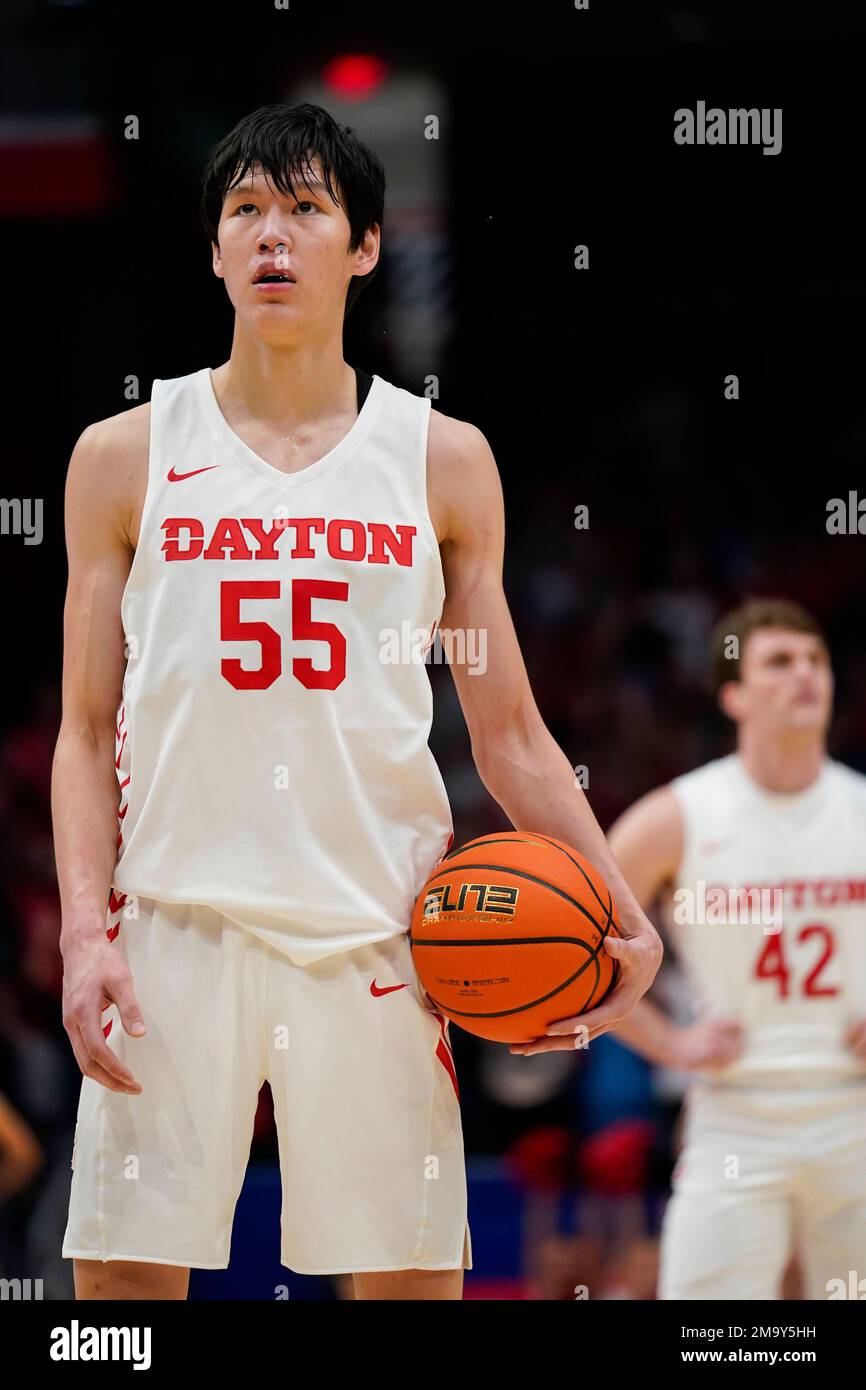 Dayton Forward Mike Sharavjamts (55) Plays During The Second Half Of An ...