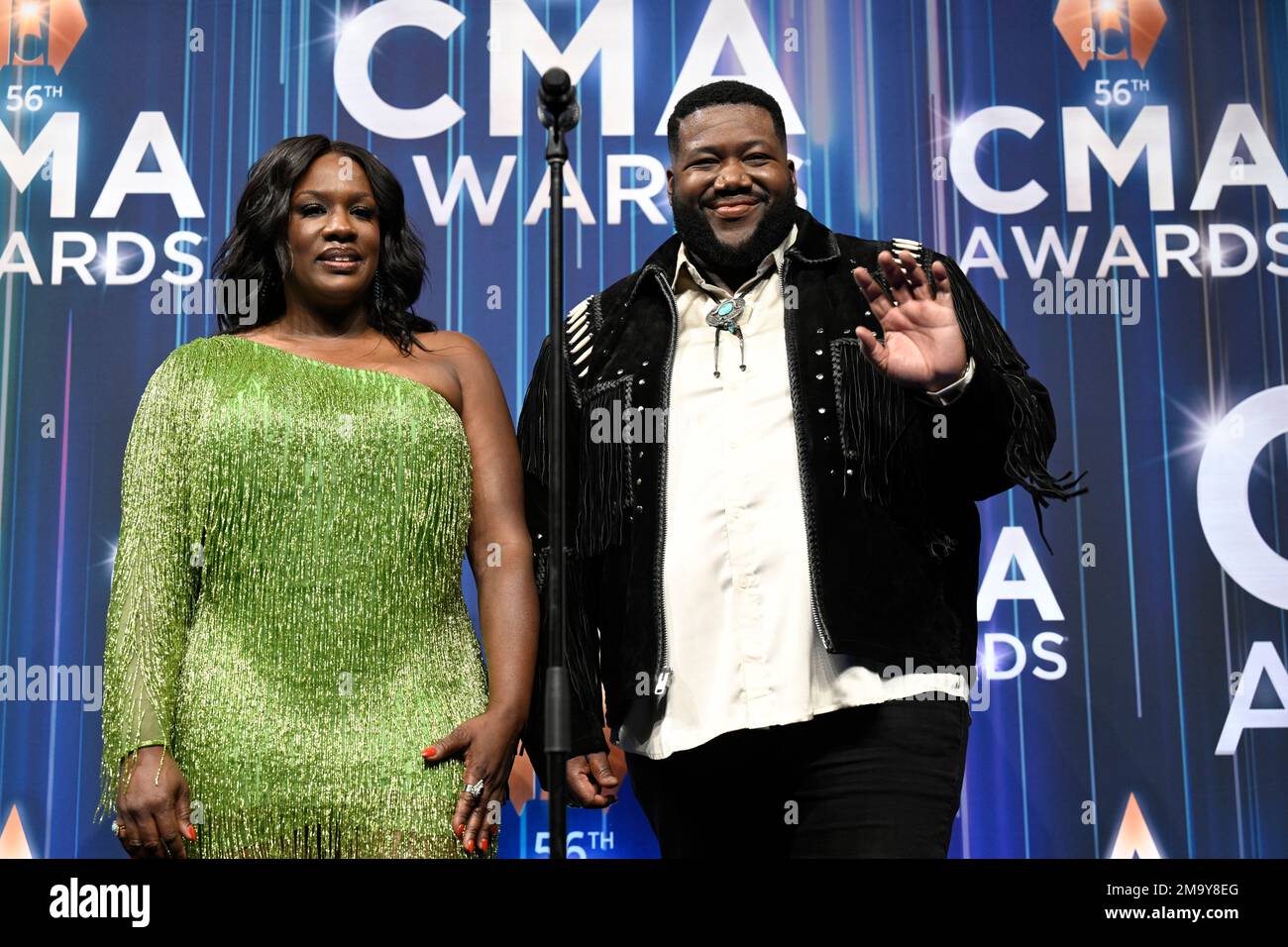Tanya Trotter, left, and Michael Trotter Jr. of The War