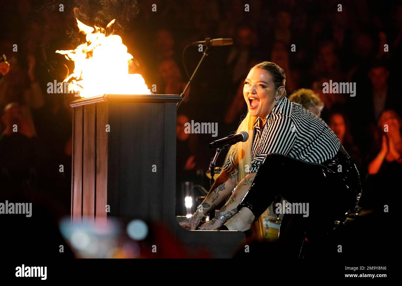 Elle King performs "Great Balls of Fire" during a tribute to the late