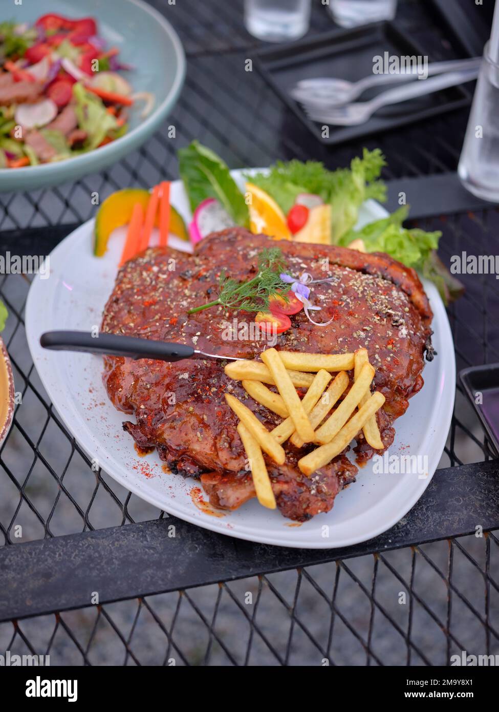 Barbecue grill ribs french hi-res stock photography and images - Alamy