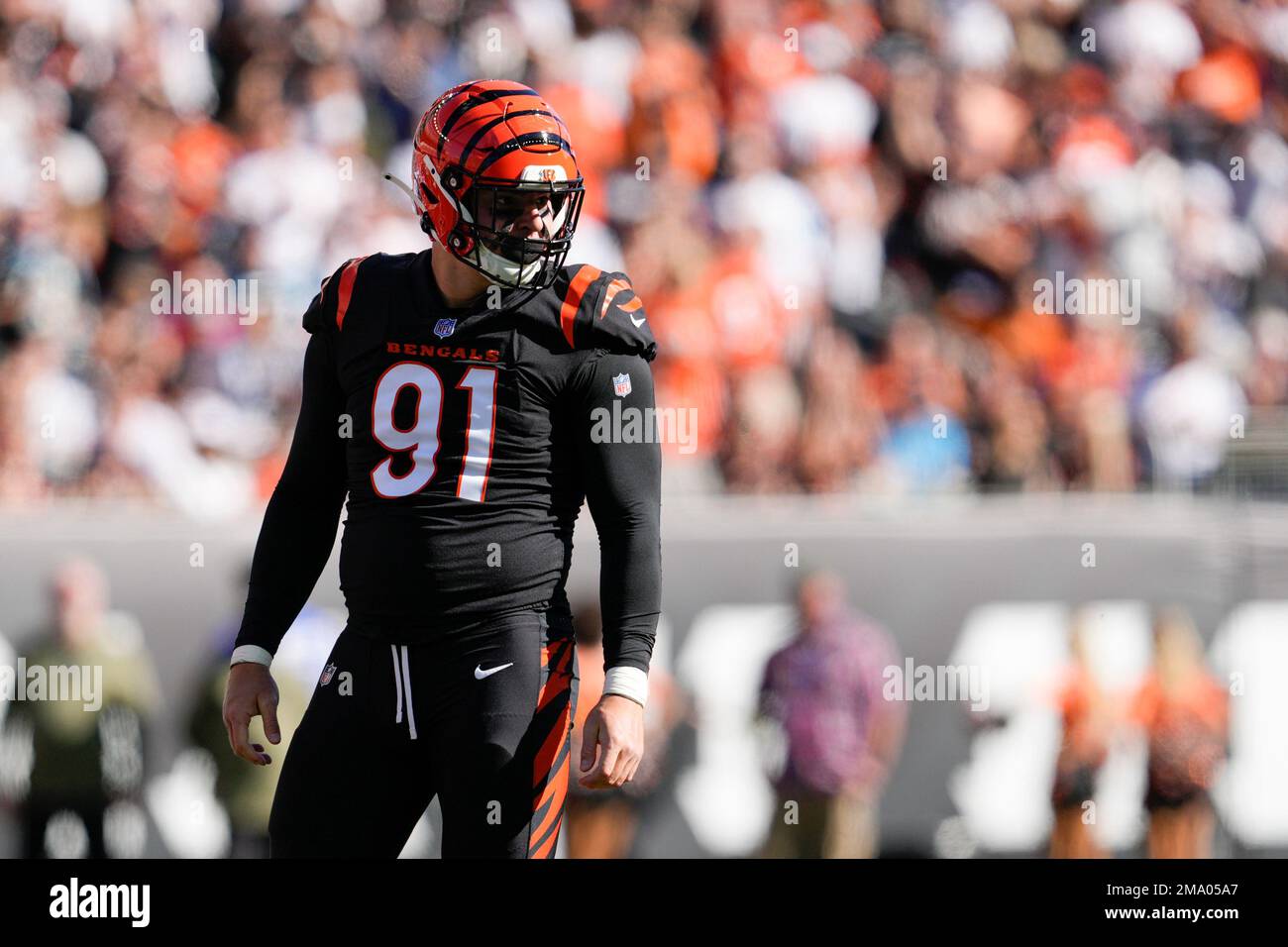 Cincinnati Bengals Defensive End Trey Hendrickson (91) Plays During An ...