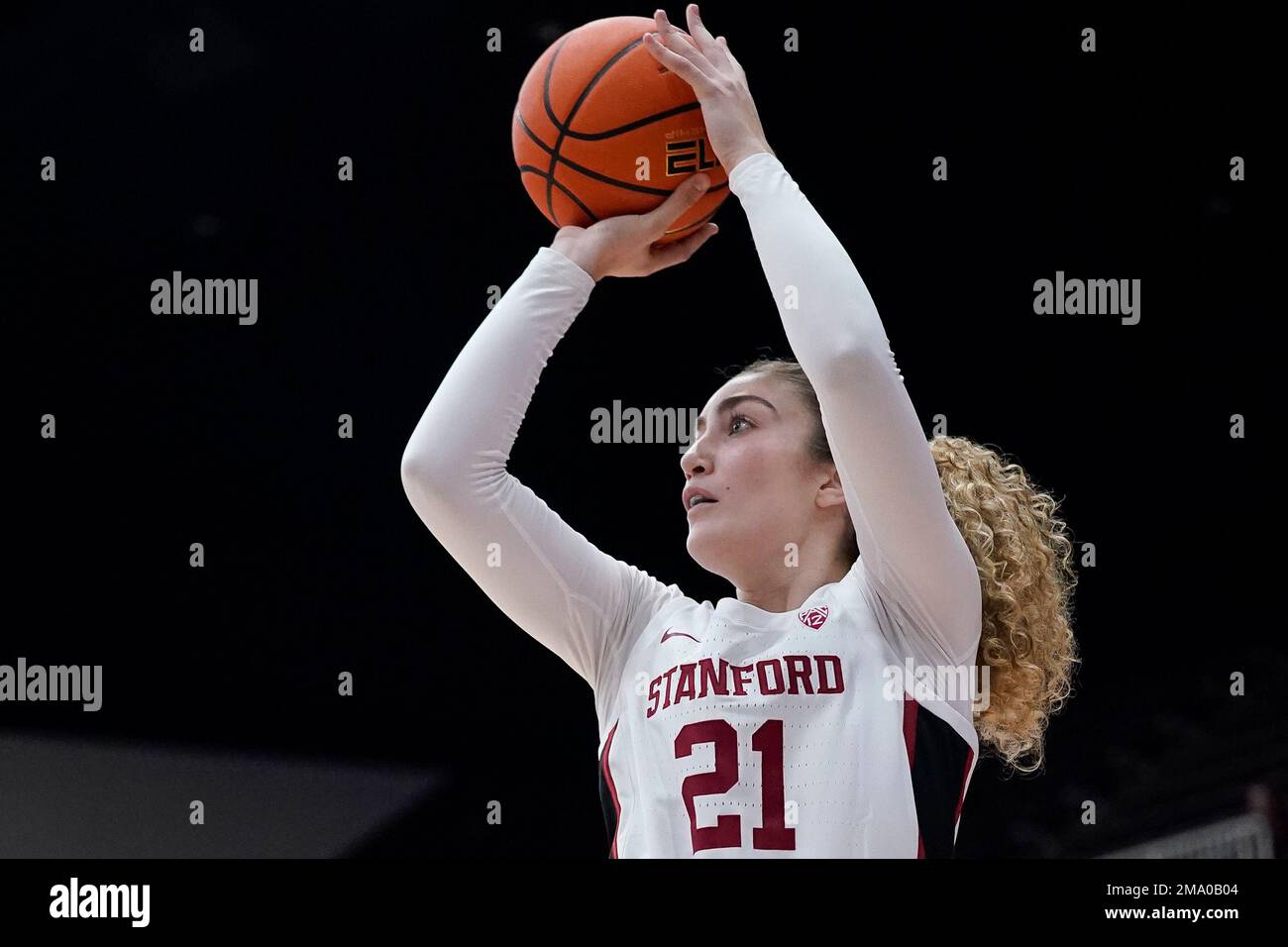 Stanford guard Brooke Demetre shoots a 3pointer against Vanguard