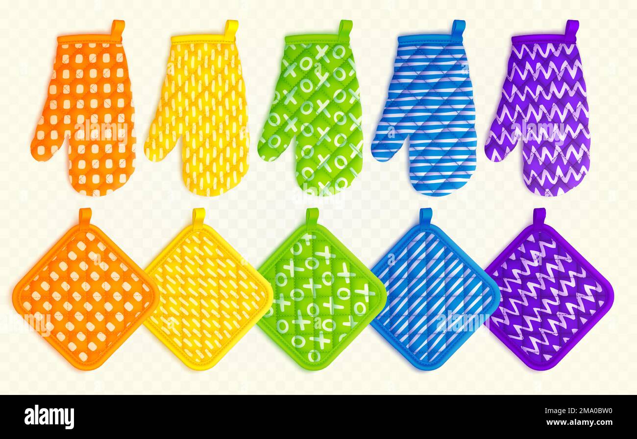 https://c8.alamy.com/comp/2MA0BW0/kitchen-mittens-and-potholders-fabric-holders-for-cooking-template-of-textile-oven-mitts-and-gloves-with-zigzag-striped-and-checkered-pattern-vector-realistic-illustration-2MA0BW0.jpg