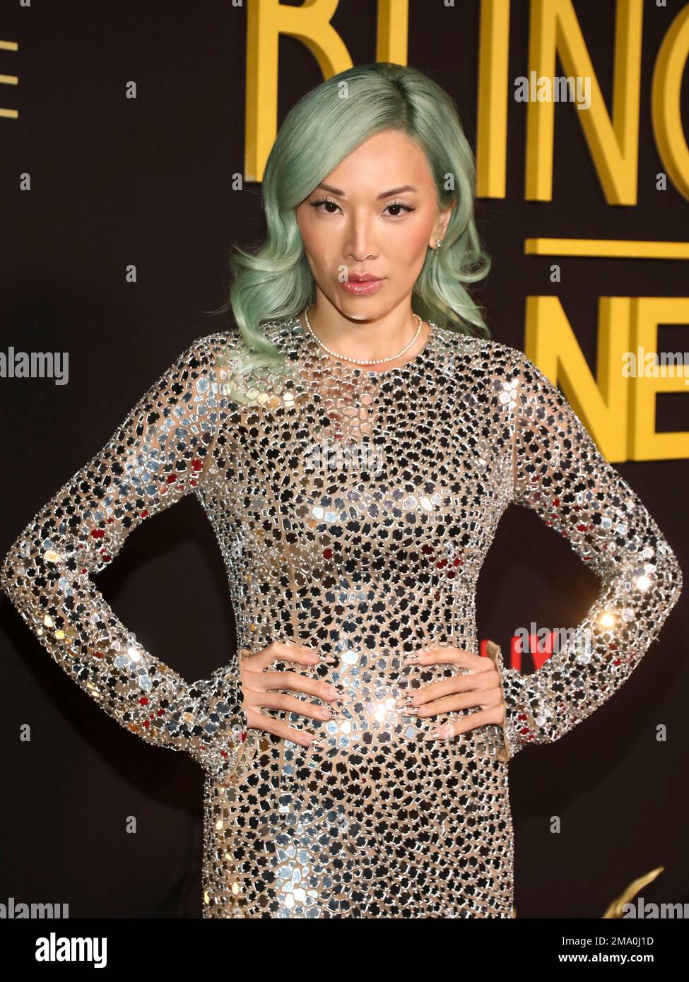 Tina Leung attends the Netflix television series "Bling Empire New
