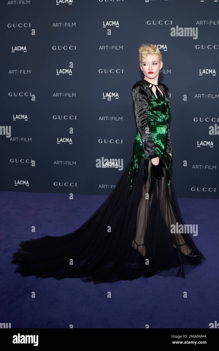 Julia Garner arrives at the LACMA Art+Film Gala on Saturday, Nov. 5