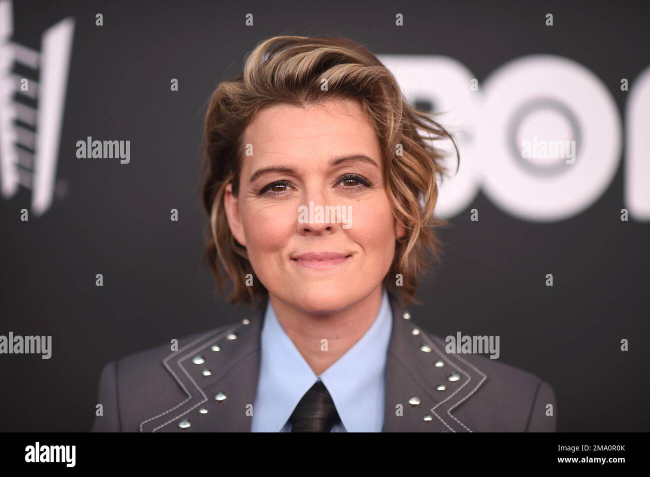 Brandi Carlile arrives at the Rock & Roll Hall of Fame Induction