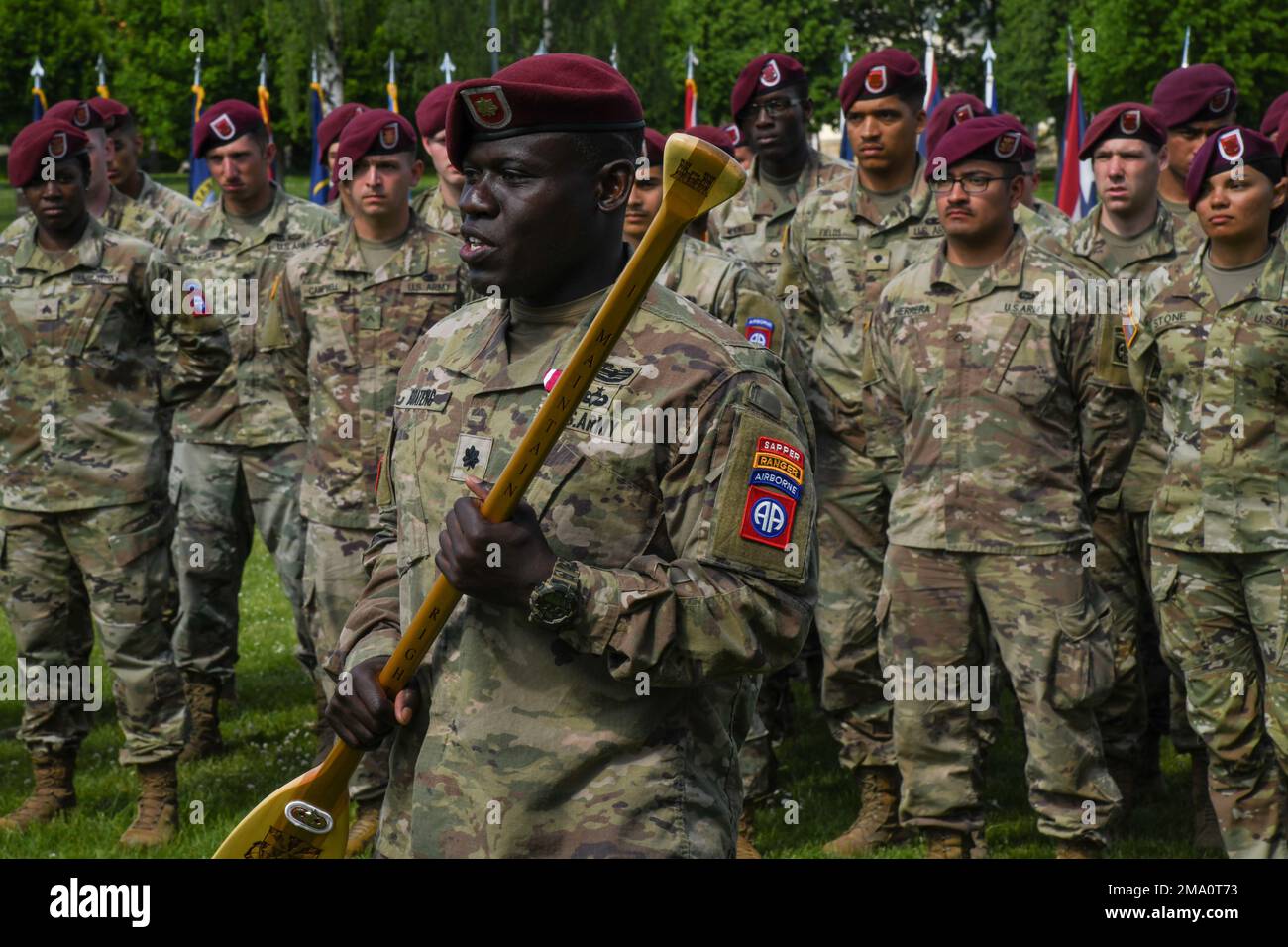 U.S. Army Lt. Col. Kwame O. Boateng, commander of the 307th Airborne