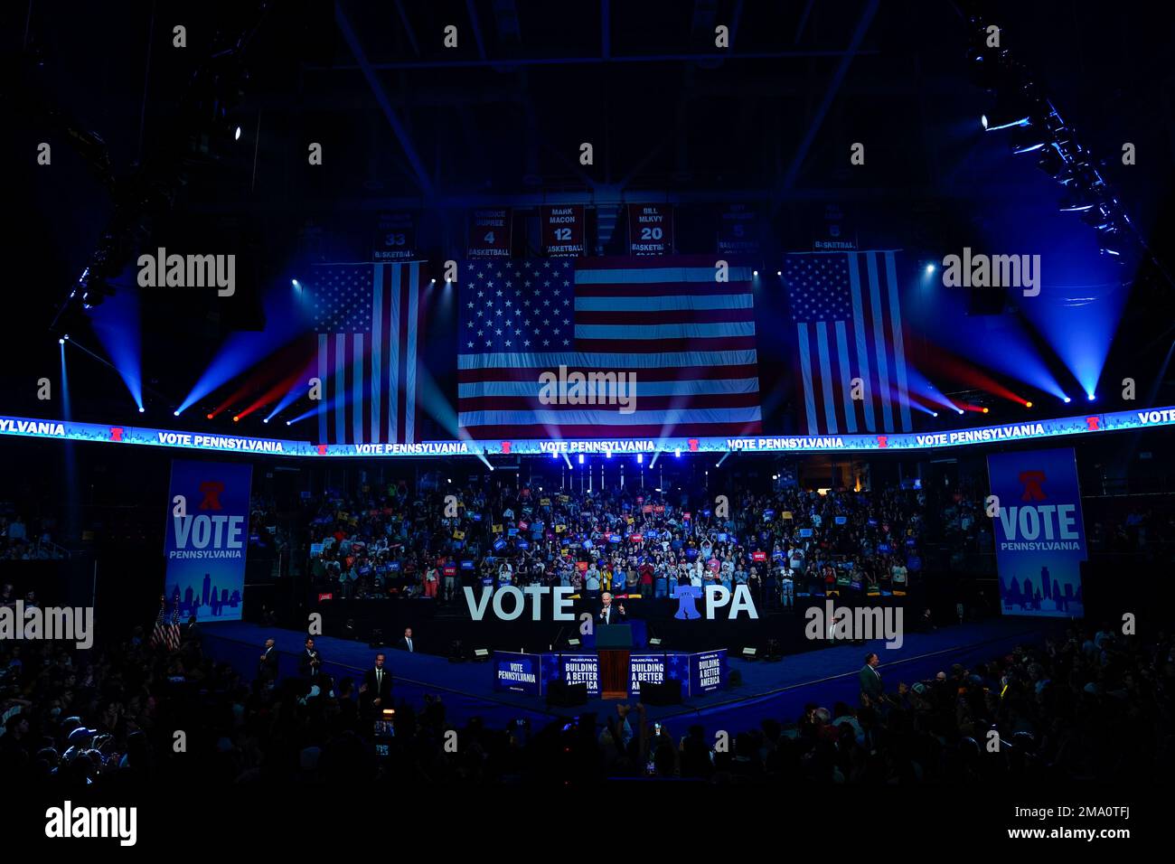 Biden Pa Rally President Joe Biden speaks at a campaign rally for Pennsylvania's ...
