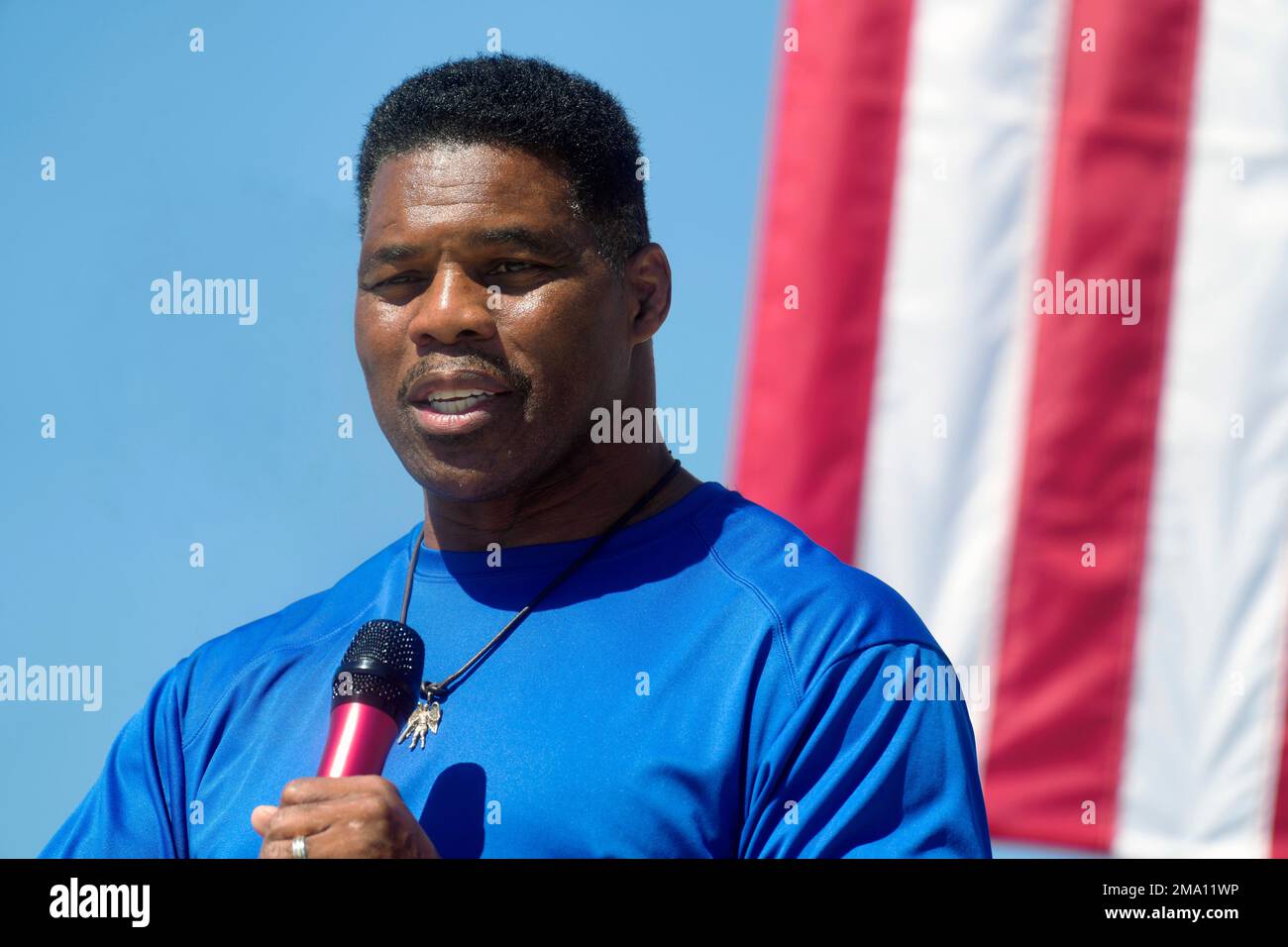 FILE Republican Senate nominee Herschel Walker speaks during