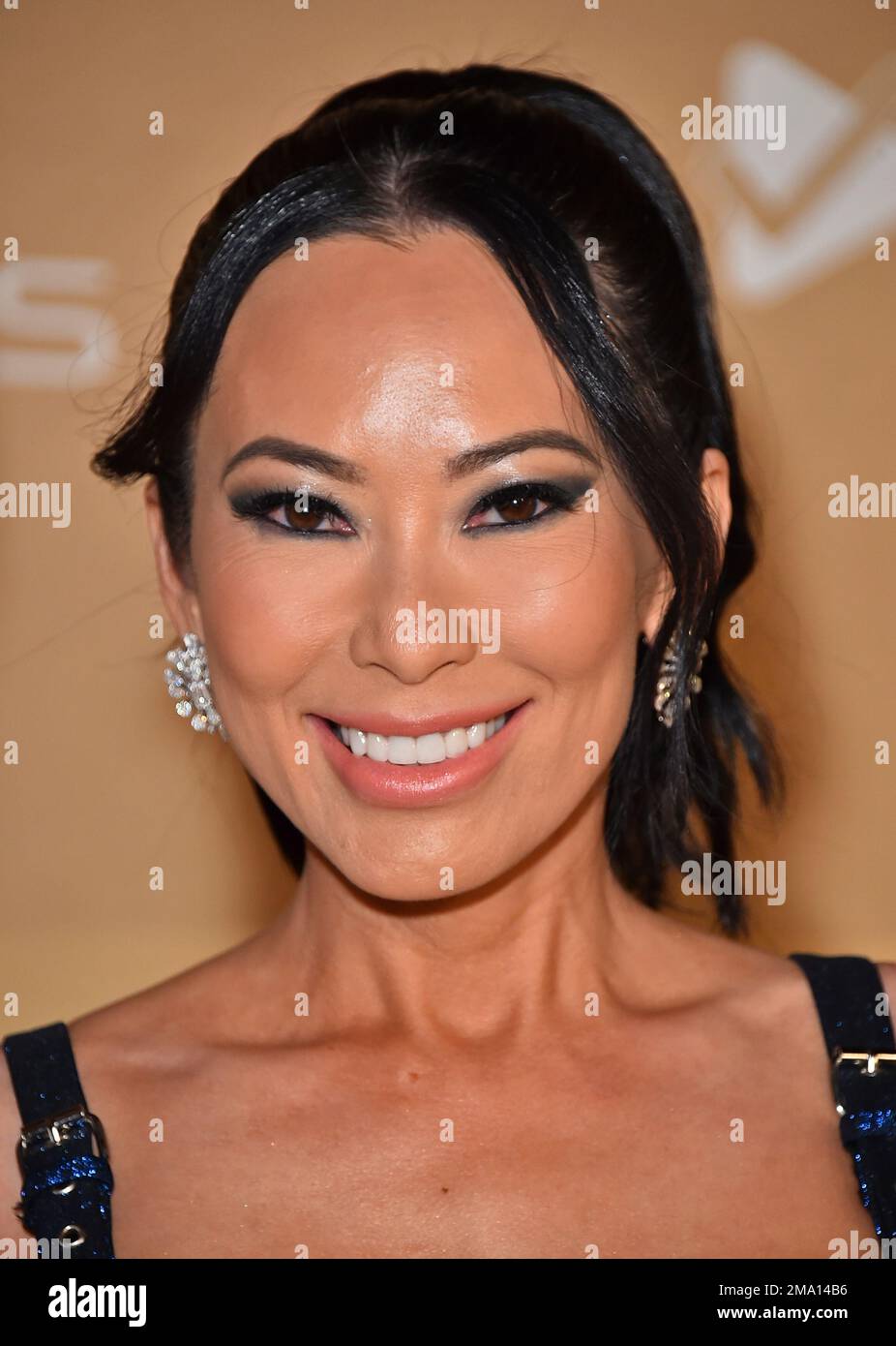 Christine Chiu arrives at the amfAR Gala Los Angeles at The Pacific
