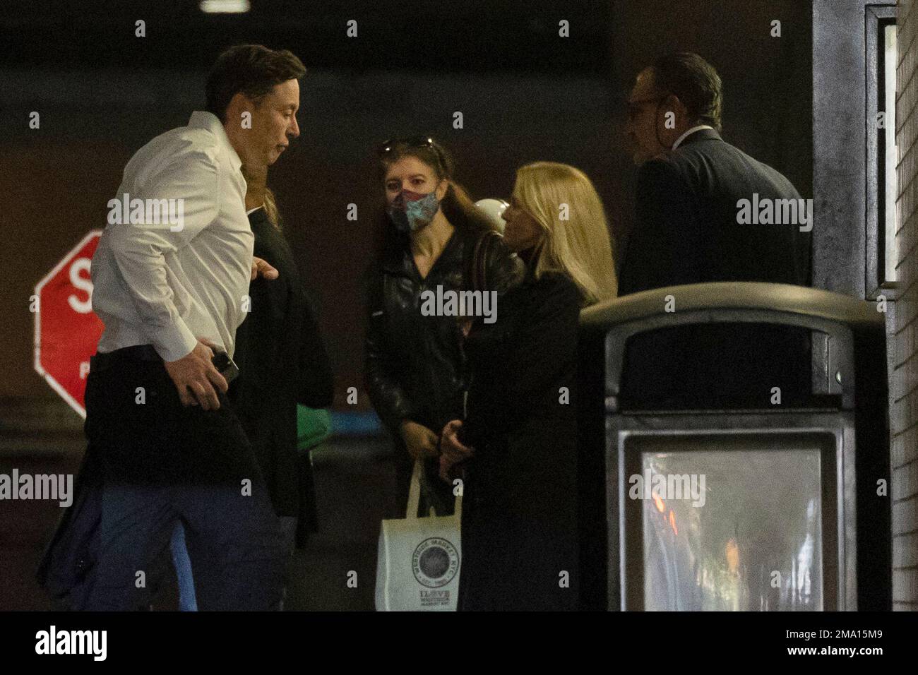 Elon Musk arrives at Baron Investment Conference at the Metropolitan