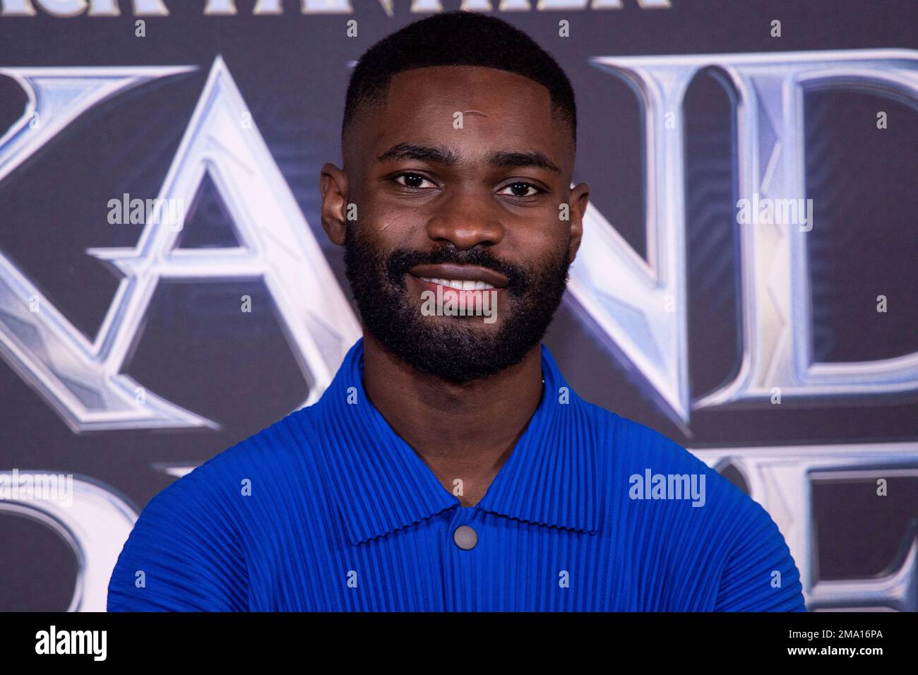 David Orobosa Omoregie, a.k.a. Dave, poses for photographers upon