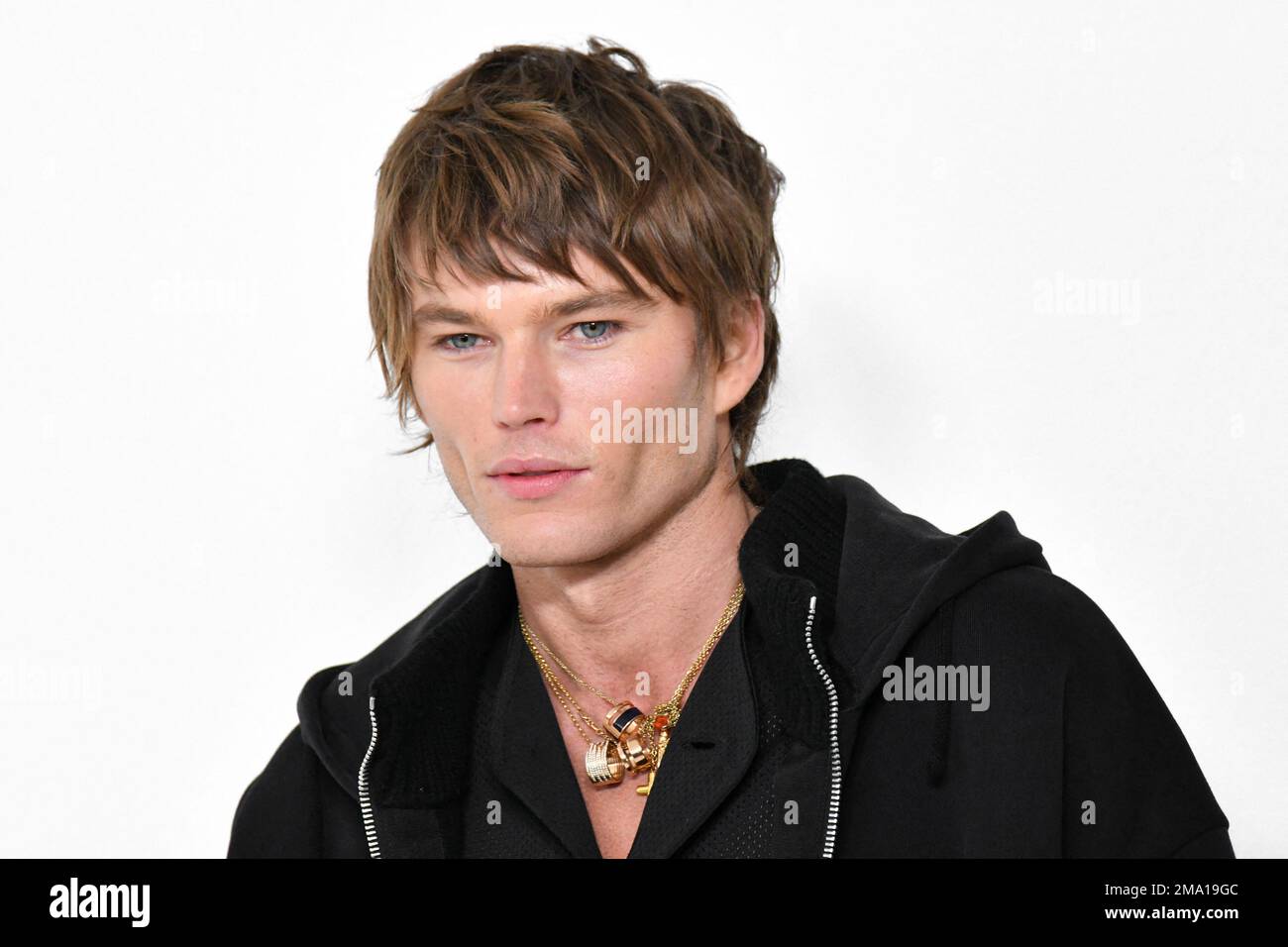 Paris, France. 18th Jan, 2023. Jordan Barrett attends the Givenchy ...