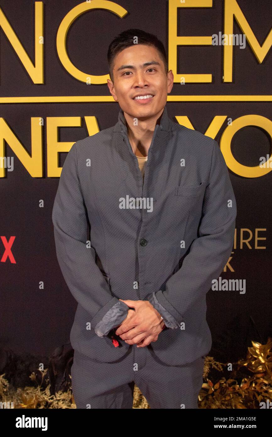 NEW YORK, NEW YORK JANUARY 18 Bing Chen attends Netflix hosts Bling