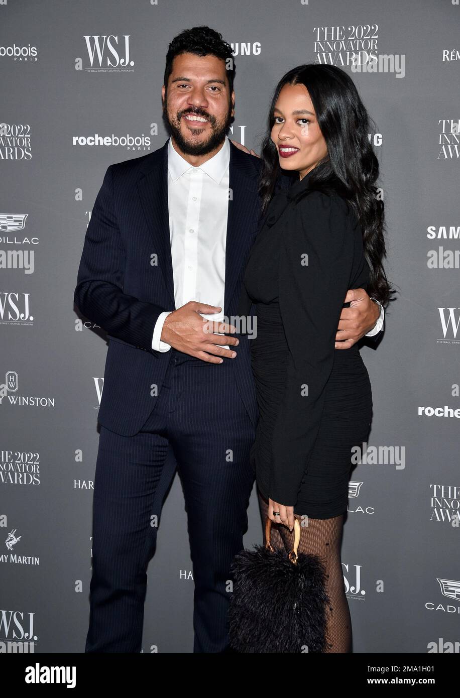 Benjamin Bronfman, left, and Aurora James attend the WSJ. Magazine 2022