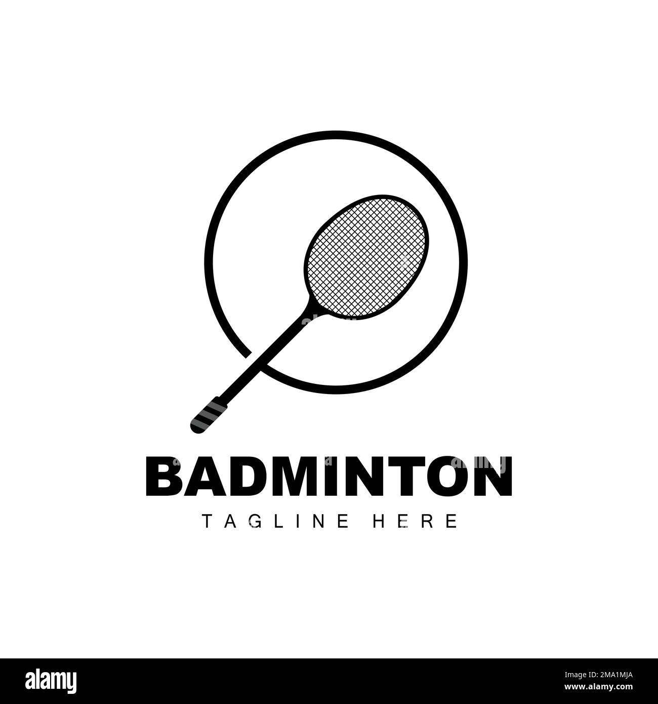 Badminton racket Black and White Stock Photos & Images - Alamy