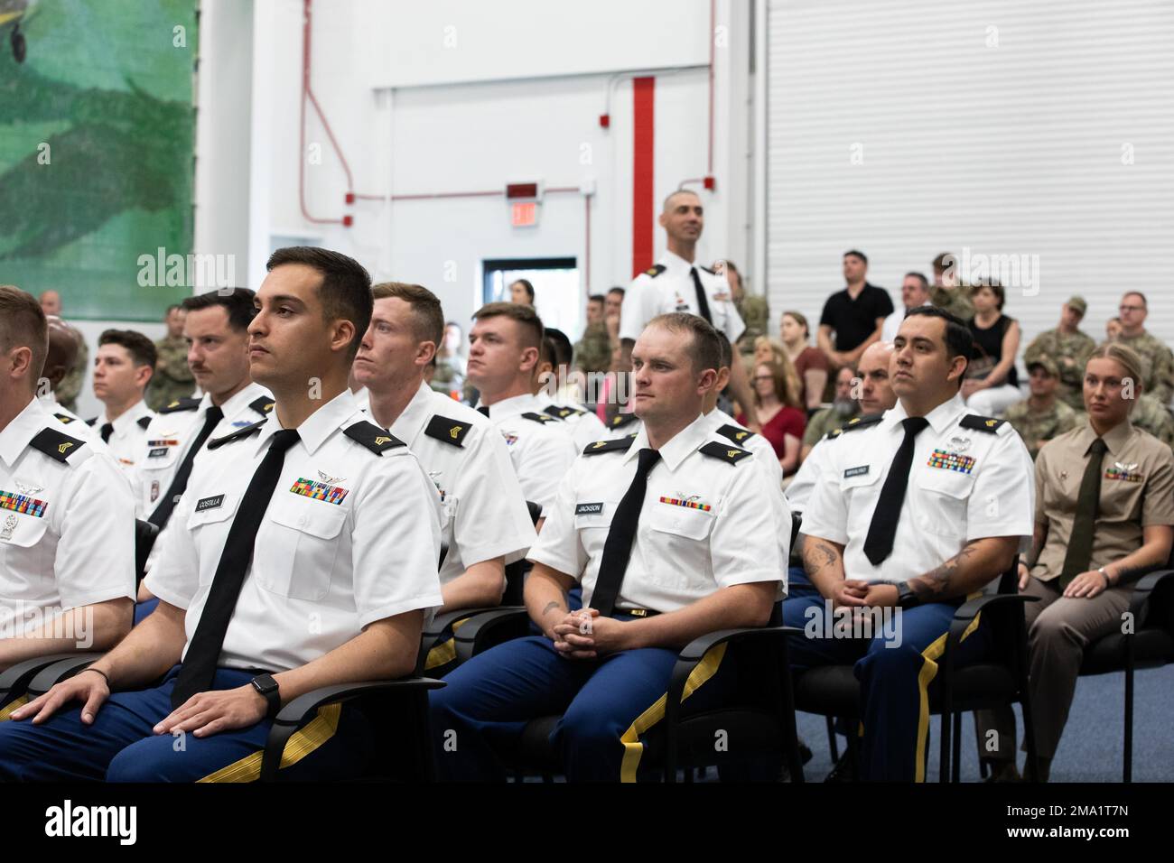 Congratualtions to the U.S. Army Soldiers for successfully completing the Advance Leaders Course May 23, 2022, at the U.S. Army Aviation Center of Excellence Noncommissioned Officer Academy at Fort Eustis, Virginia. Stock Photo