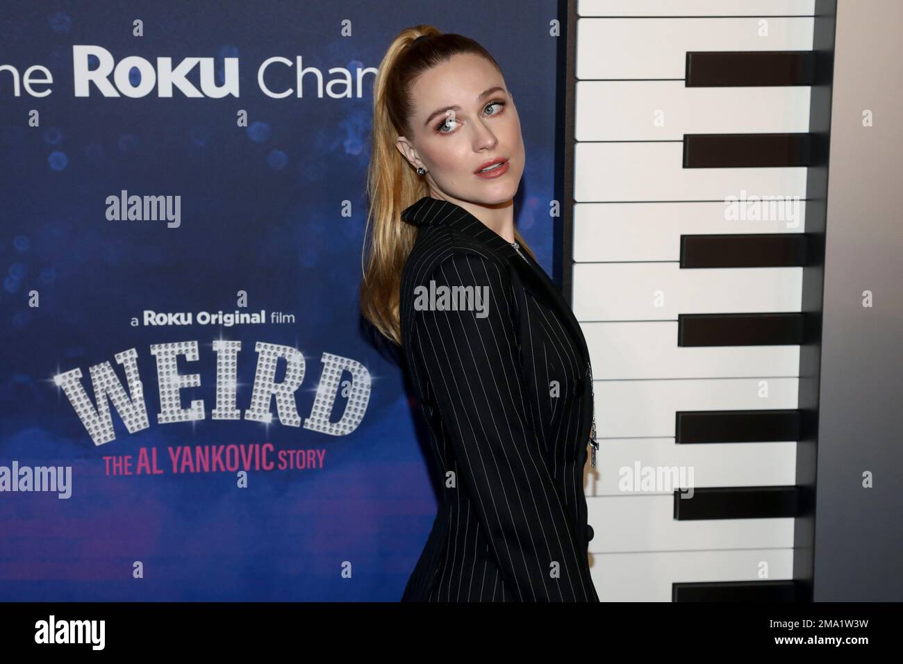 Actor Evan Rachel Wood attends the premiere of "Weird: The Al Yankovic ...