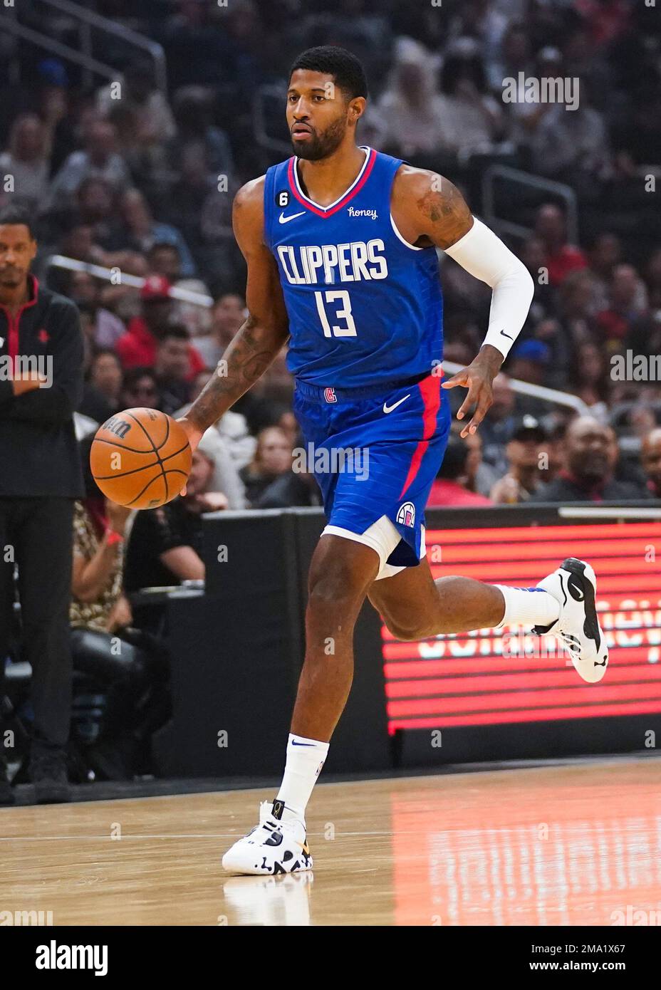 LA Clippers forward Paul George (13) poses for photos during the NBA  basketball team's media day, Monday, Oct. 2, 2023 in Los Angeles. (Ric  Tapia via AP Stock Photo - Alamy