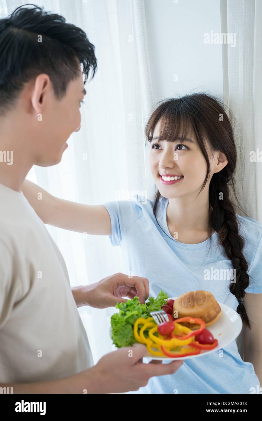 A pair of young couples leisure life Stock Photo Alamy