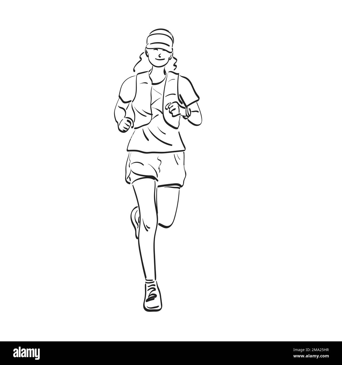 Girl finish line Cut Out Stock Images & Pictures Alamy
